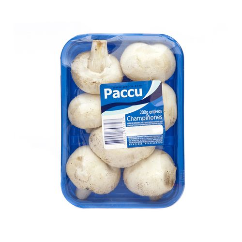 Champiñon fresco bandeja 200g Paccu
