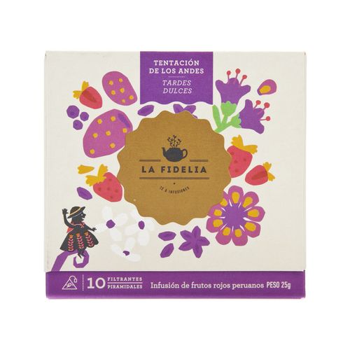 Infusión Tentación de los Andes La Fidelia 10 und