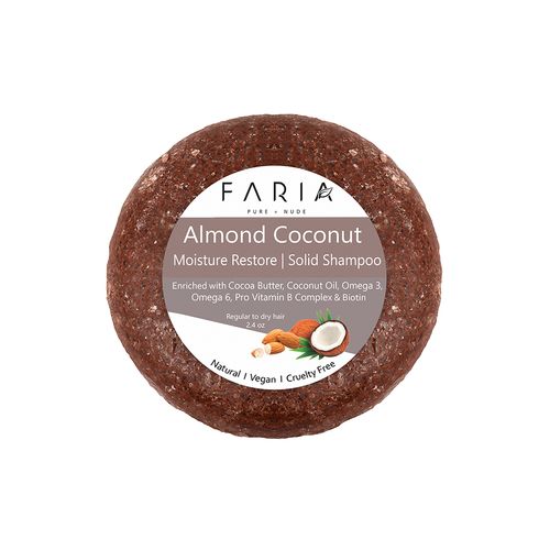 Shampoo Sólido de Almendra y Coco Faria 1 und