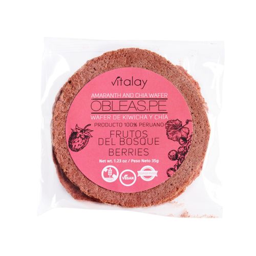 Obleas de Frutos del Bosque Vitalay 35 gr