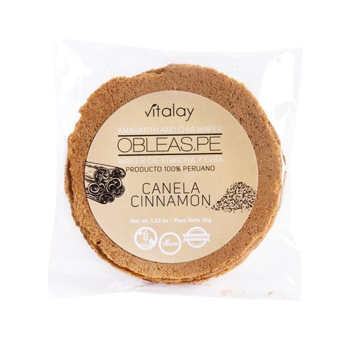 Obleas de Canela Vitalay 35 gr
