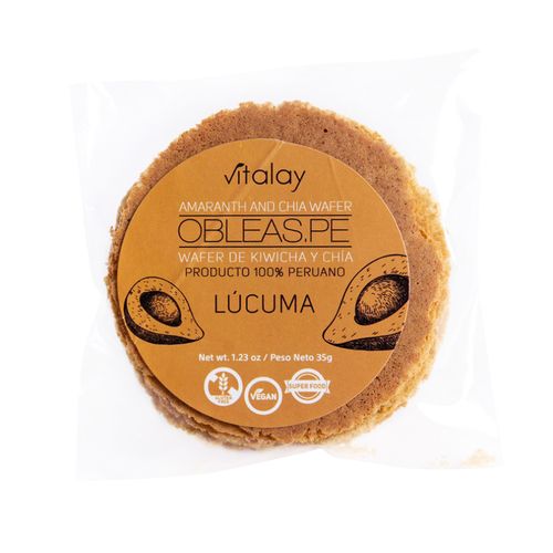 Obleas de Lúcuma Vitalay 35 gr