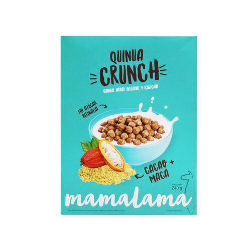 Cereal Crunch de Quinua, Maca y Cacao Mamalama 240 g