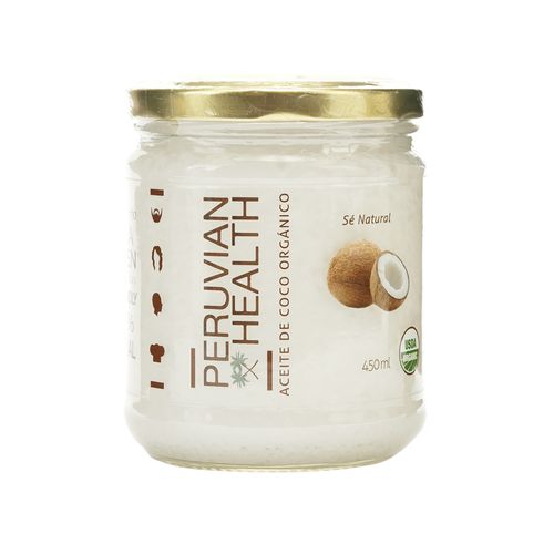Aceite de Coco virgen orgánico Peruvian Health 450 ml