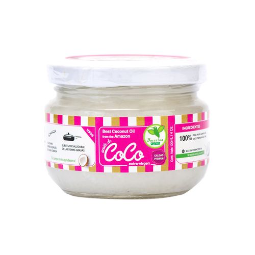 Aceite de Coco Frasco Vidrio Bioselva 120 ml
