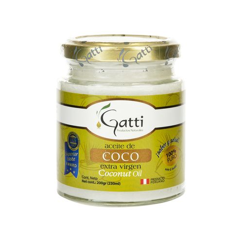Aceite de Coco Extra Virgen Gatti 200 g