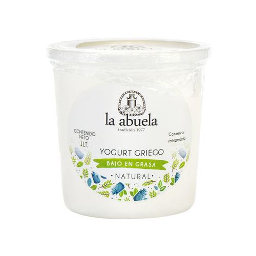 Yogurt Griego Bajo en Grasa Natural La Abuela 1 L