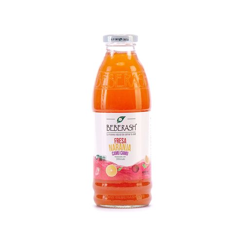 Néctar de Fresa, Naranja y Camu Camu Diet Beberash 480 ml