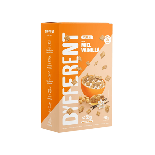 Cereal de Garbanzo Sabor Miel y Vainilla Dyfferent 210 gr