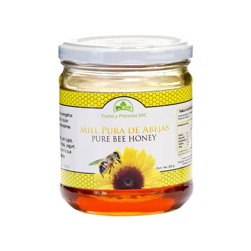Miel Pura de Abejas Frutos Y Procesos 500 g