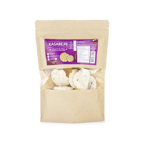 Galletas de Yuca sin Gluten Sabor Ajonjolí Kasabe.pe 60 g