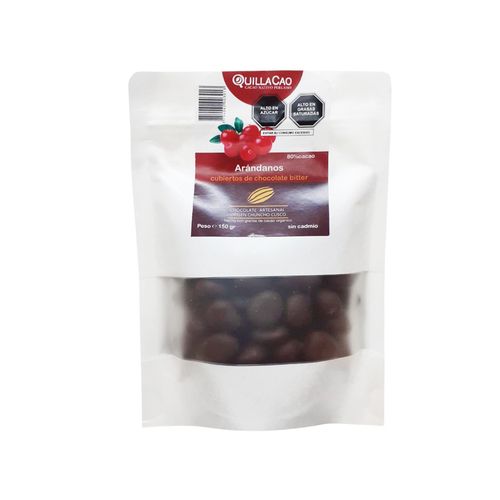 Arándanos Cubiertos de Chocolate Bitter 80% Cacao Quillacao 150 g