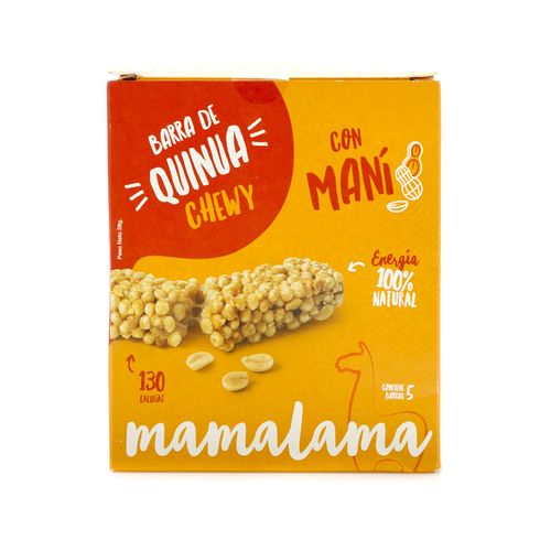 Barra de Quinua y Maní Mamalama 28 g 5 und