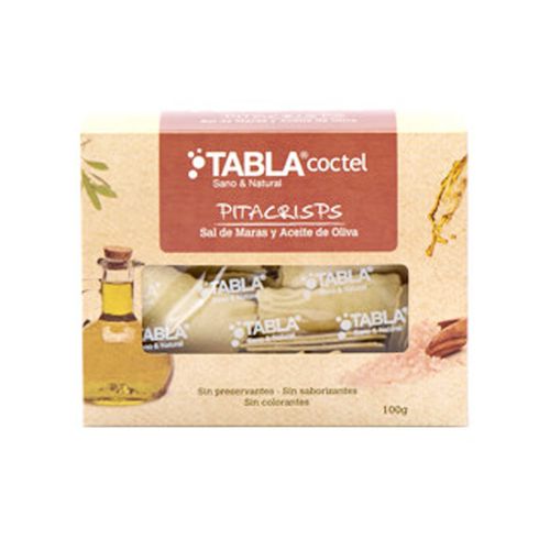 Pita Crisps con Sal de Maras y Aceite de Oliva Tabla 100 g