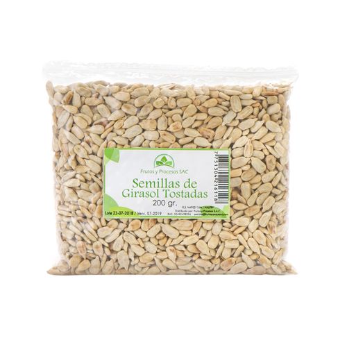 Semillas de Girasol Tostadas Frutos y Procesos 200 g