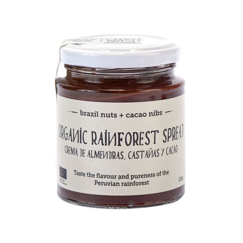 Mantequilla de Almendras, Castañas y Cacao Wasi Organics 250 g