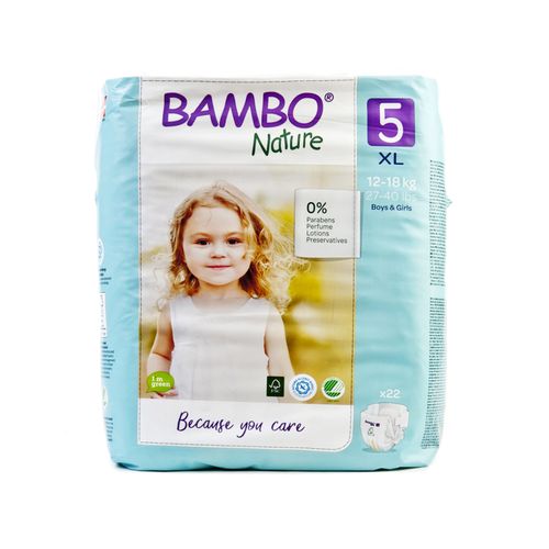 Pañales Ecológicos para Niños Talla XL #5 22 und Bambo Nature