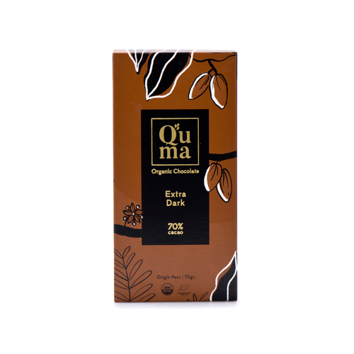 Chocolate Extra Dark 70% Cacao Q'uma 70 g