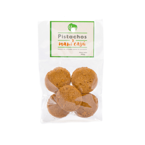Galletas de Pistachos y Maní Cajú Muxsa 40 g