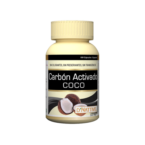 Polvo de Coco y Carbón Activado D'Nattive 100 und
