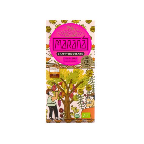 Chocolate Bitter Origen Cusco 70% Cacao Maraná 70 g
