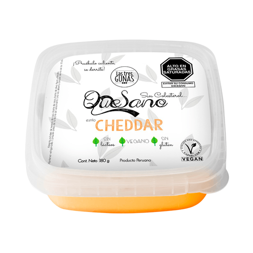 Queso Vegano Cheddar Las Tres Gunas 180 g