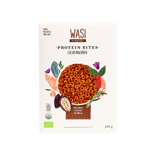 Bites de Proteina de Cacao Orgánico Wasi 240g