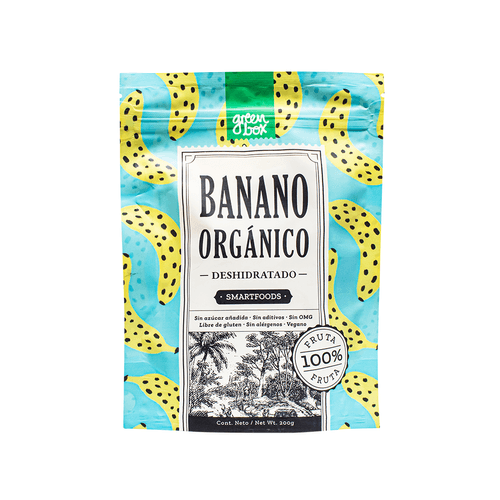 Banano Deshidratado Orgánico GreenBox 200 g