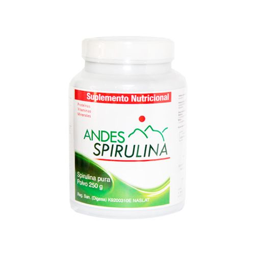 Suplemento Nutricional de Espirulina Andes Espirulina 250 g
