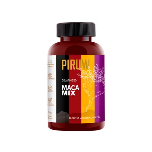 MACA MIX GELATINIZADA 100 CAP PIRUW
