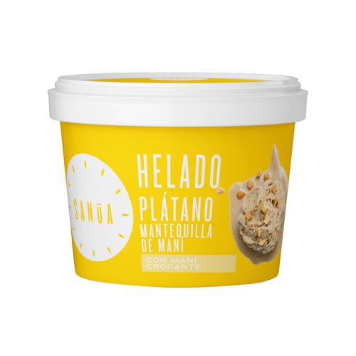 Helado de Plátano y Mantequilla de Maní Sanúa 4.5 Oz