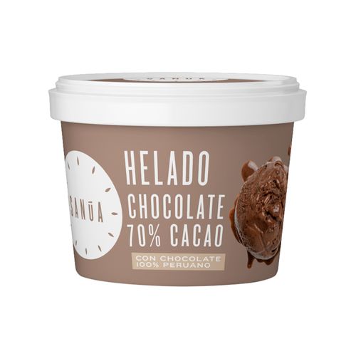Helado de Chocolate 70 % Cacao Sanúa 4.5 Oz