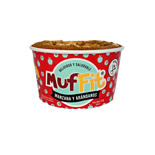 Muffin Manzana Arandanos MufFit und