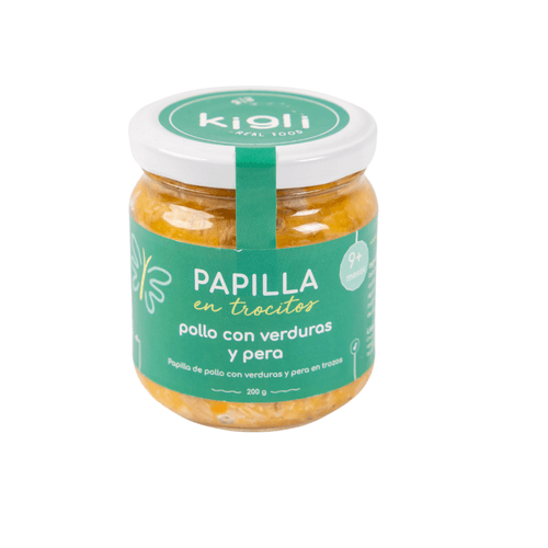 PAPILLA D POLLO.VERDURA PERA 185ML kIGLI