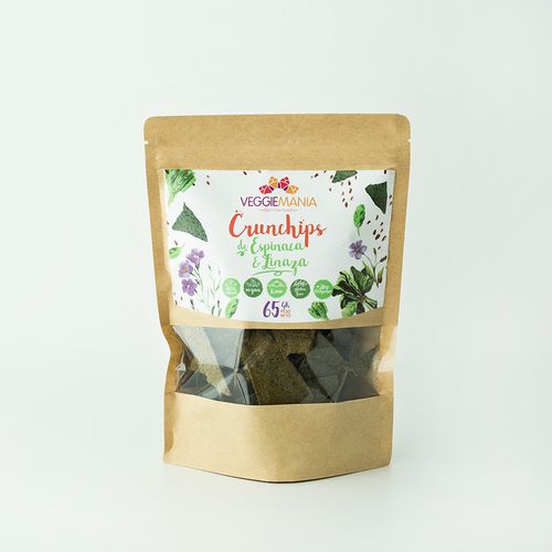 Crunchips Espinaca Linaza Veggiemania 65 g