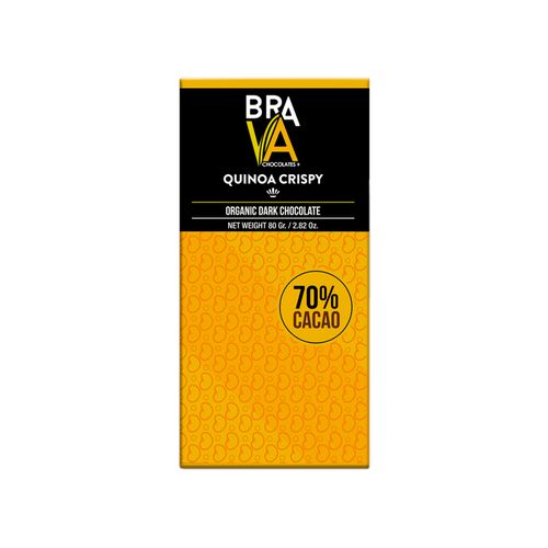 Chocolate 70% con Quinua Crispy Brava 80 g