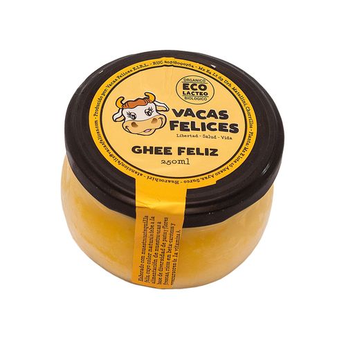 Mantequilla Clarificada Ghee Feliz Vacas Felices 250 ml