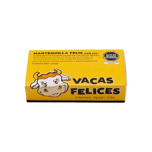 Mantequilla con sal 180 gr Vacas Felices