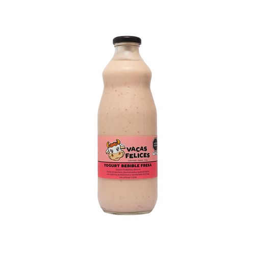 Yogurt Bebible Fresa Vacas Felices 1L
