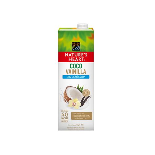 Bebida de Coco y Vainilla Sin Azúcar Nature's Heart 946 ml