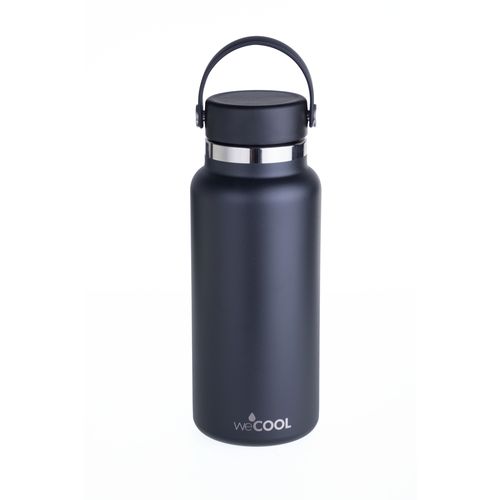 BOTELLA WECOOL ACERO INOXIDABLE NEGRO 1000ML