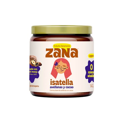 CREMA DE AVELLANAS Y CACAO 210GR ZANA