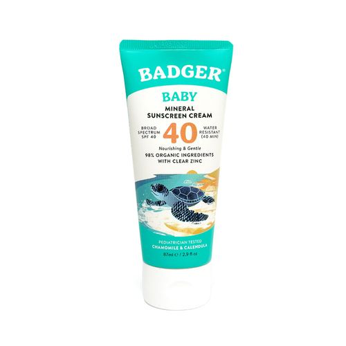 Bloqueador solar Spf 40 Baby Sunscreen Cream 87ml Badger