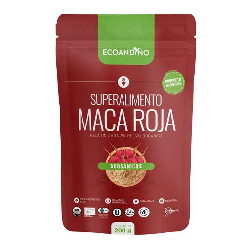 Maca Roja Gelatinizada Orgánica Ecoandino 200g