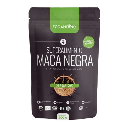 Maca Negra Gelatinizada Orgánico Ecoandino 200g