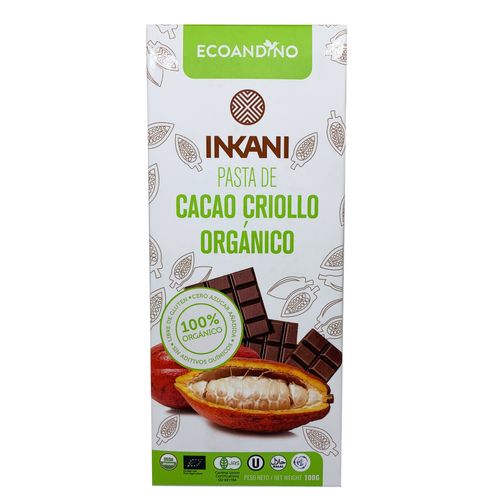 Pasta de Cacao Orgánico Ecoandino 100 g