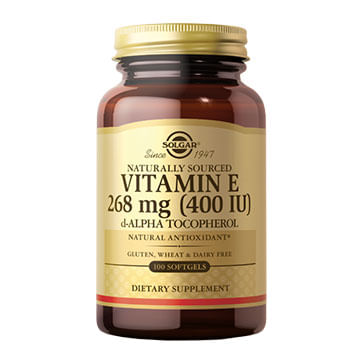 Vitamin E 400 IU Softgel Solgar 100cap