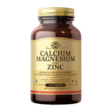 Calcio Magnesio Plus Zinc Solgar 100 Cap