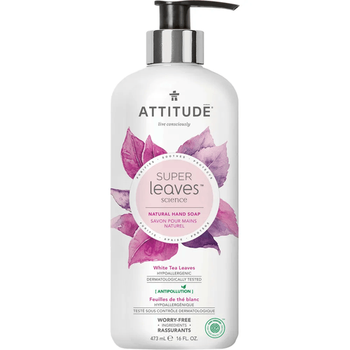 Jabón para Manos de Hojas de Té Blanco Attitude 473 ml