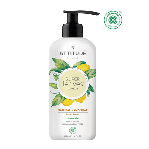 Jabón de Manos de Hojas de Limón Attitude 473 ml